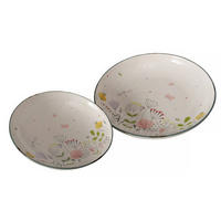 TELLER Florina 2er-Set - Multicolor, Keramik (38cm) - Boltze Home
