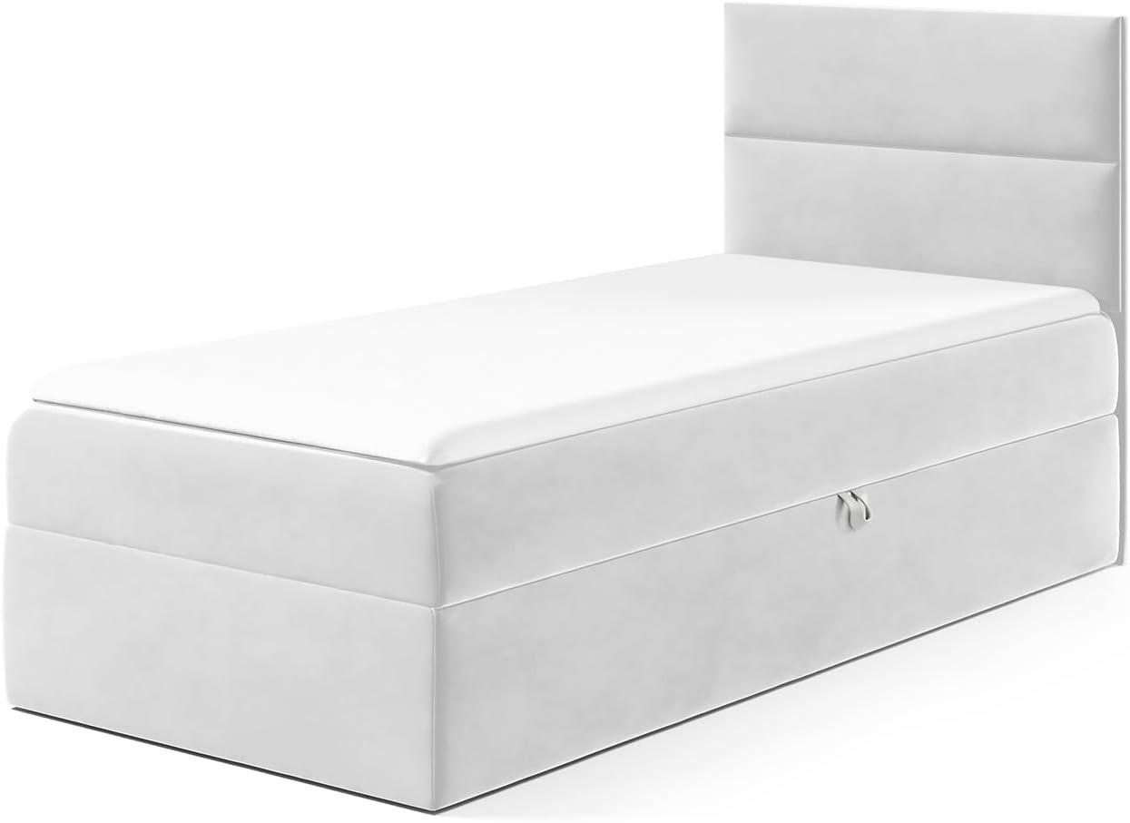 KINDERBETT MINO 1 - Hellgrau, Holzwerkstoff (94/208cm) - Meblini