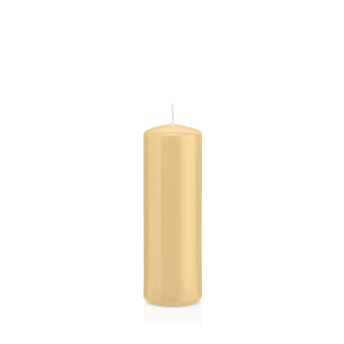 STUMPENKERZEN Champagner Ø 48 x 150 mm, 24 Stück - Champagner, Paraffin (5/15cm) - Wiedemann Kerzen