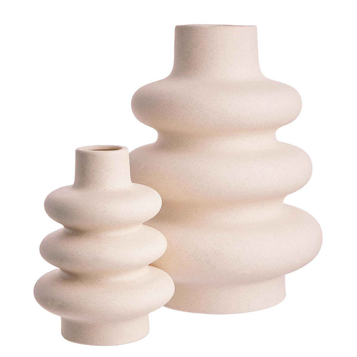 VASE Curves - Beige, Keramik (24cm) - Butlers