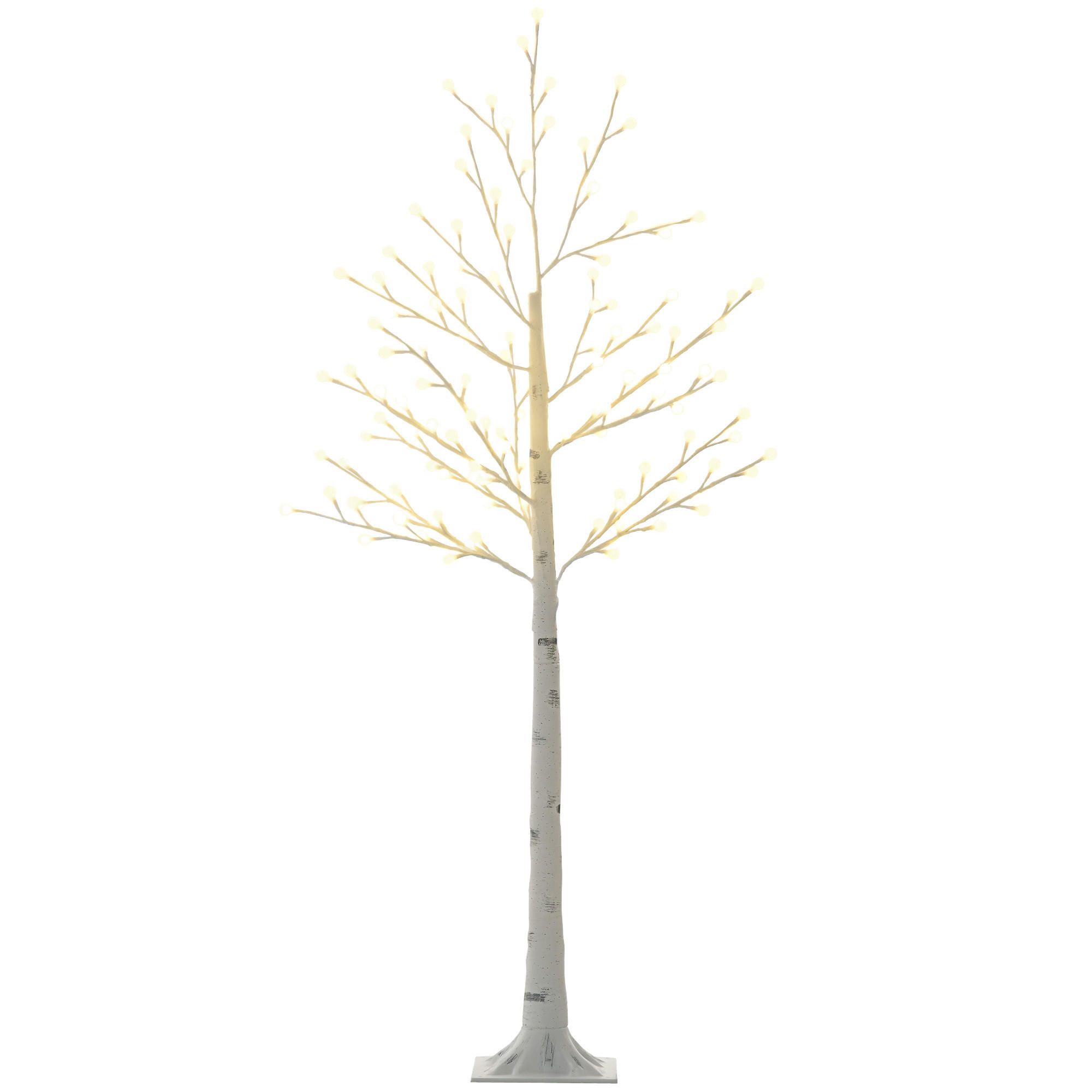 WEIHNACHTSBAUM Weiß 20.0/20.0/150.0cm - Weiß, Kunststoff (20/150/20cm)