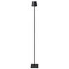 LED-STEHLEUCHTE Schwarz Gavarresa - Schwarz, Metall (15/15/131cm) - Beliani