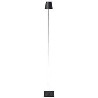 LED-STEHLEUCHTE Schwarz Gavarresa - Schwarz, Metall (15/15/131cm) - Beliani