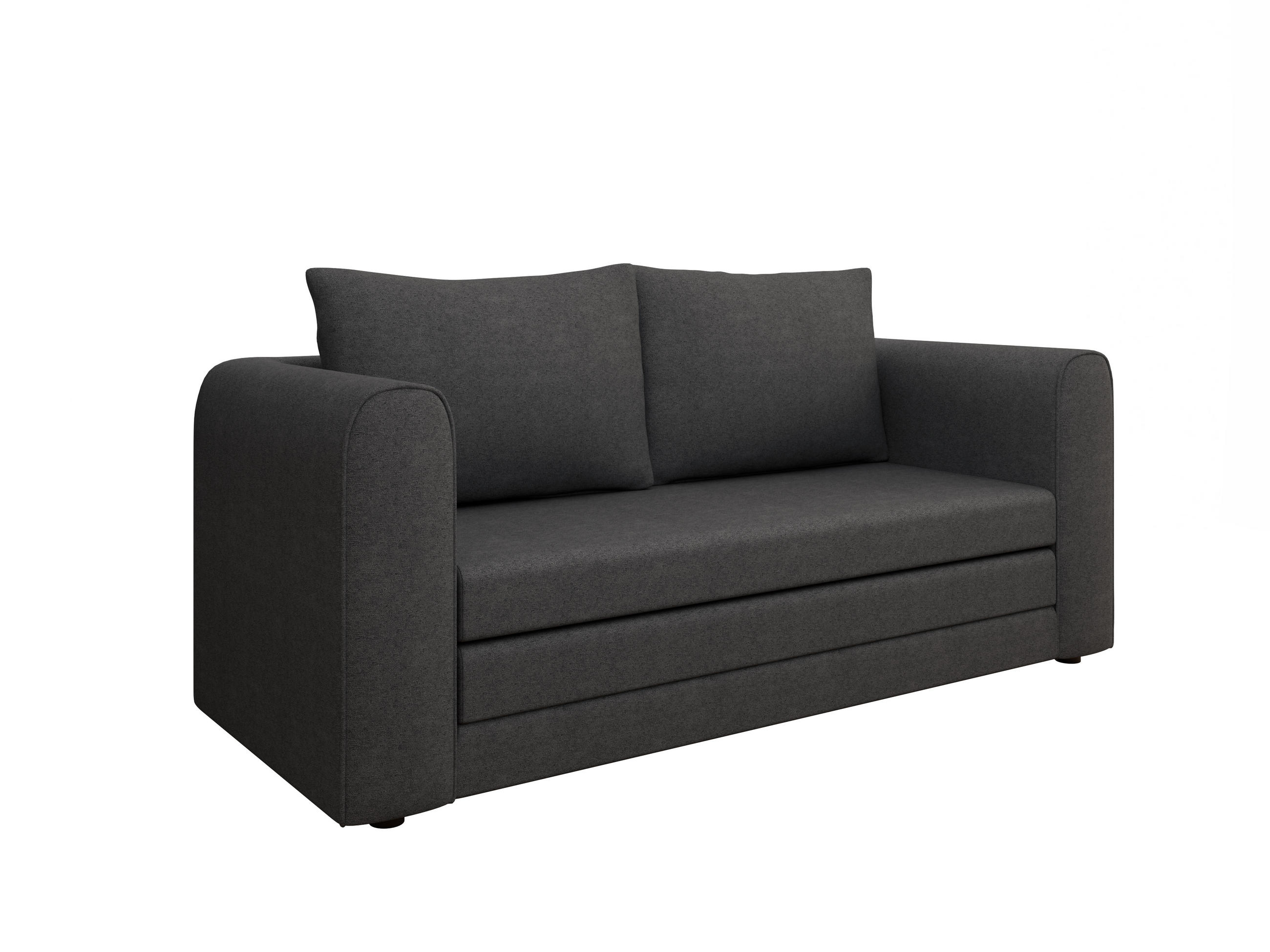 SCHLAFSOFA Arelis Schlafsofa mit Bettfunktion, dunkelgrau - Dunkelgrau, Holz (160/78/69cm) - Panda Möbel