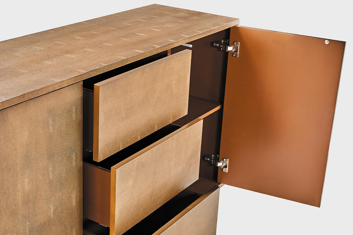 SIDEBOARD GALA Gold Holz - Goldfarben, Holz/Holzwerkstoff (140/85/40cm) - KAWOLA
