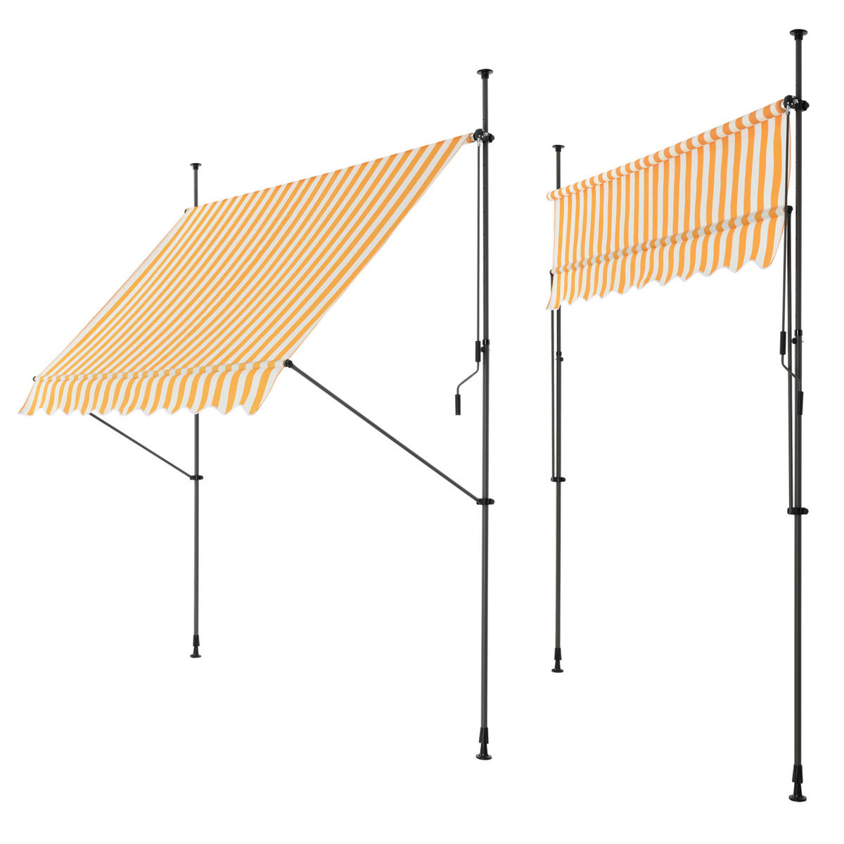 KLEMMMARKISE Stem - Gelb/Weiß, Textil/Metall (400/309/120cm) - pro.tec