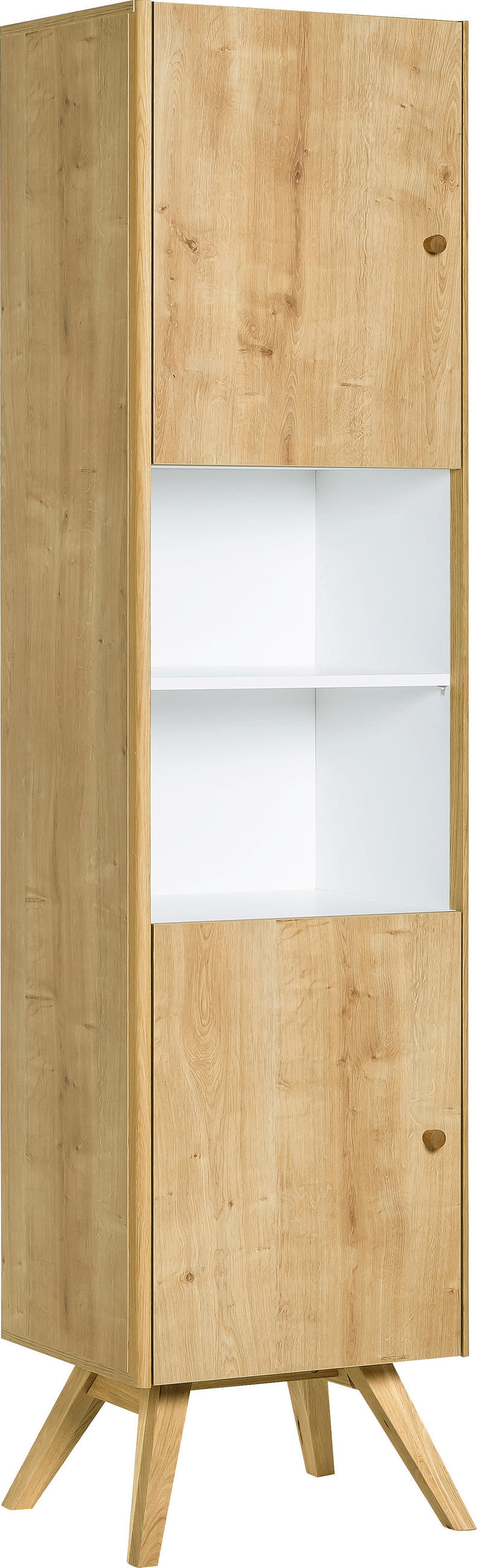 WOHNZIMMERSCHRANK NATURE - Eichefarben, Holzwerkstoff (51/208/40cm) - Vox Möbel