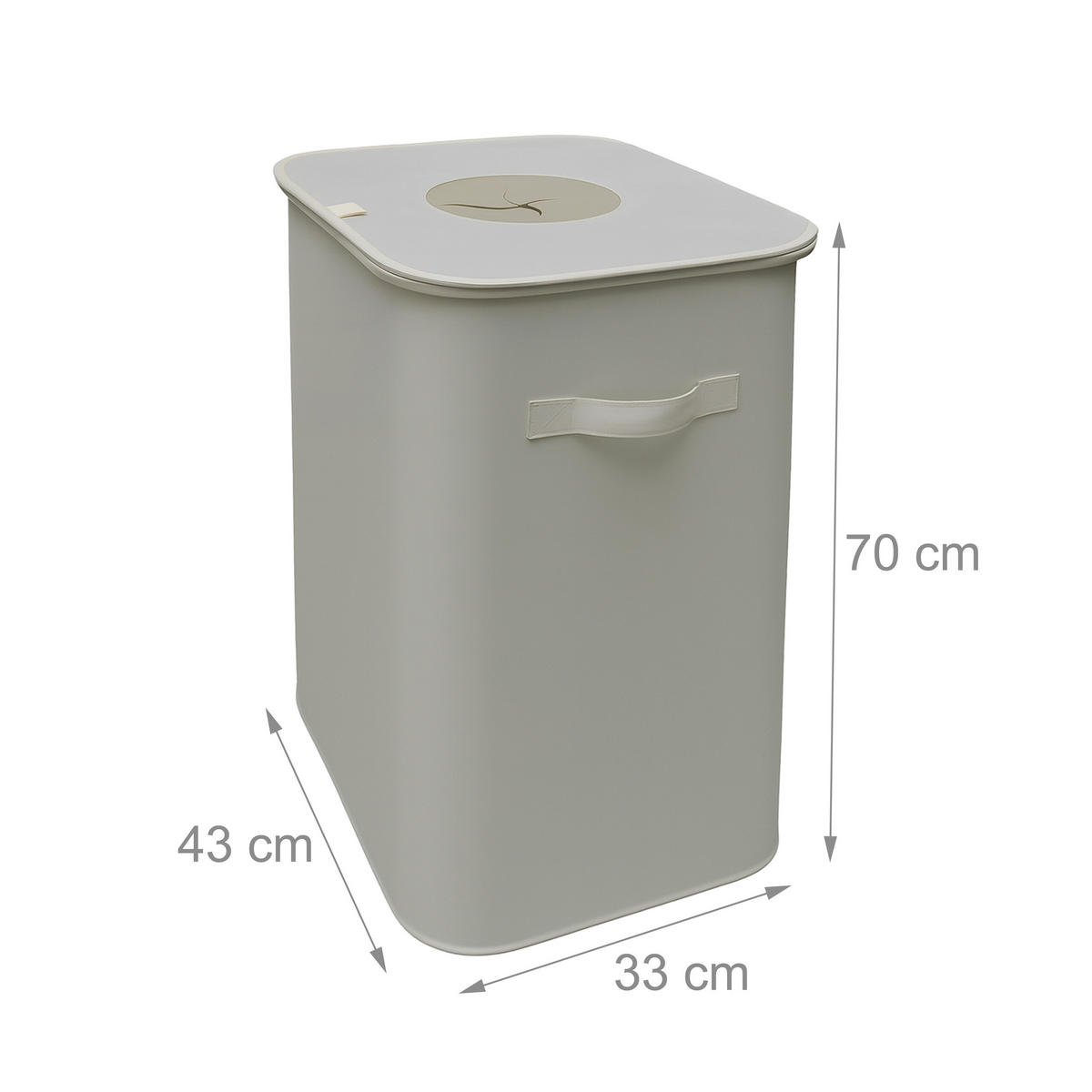 PFANDFLASCHEN-SAMMELBEHÄLTER - Beige, Kunststoff/Textil (43/70/33cm) - Relaxdays