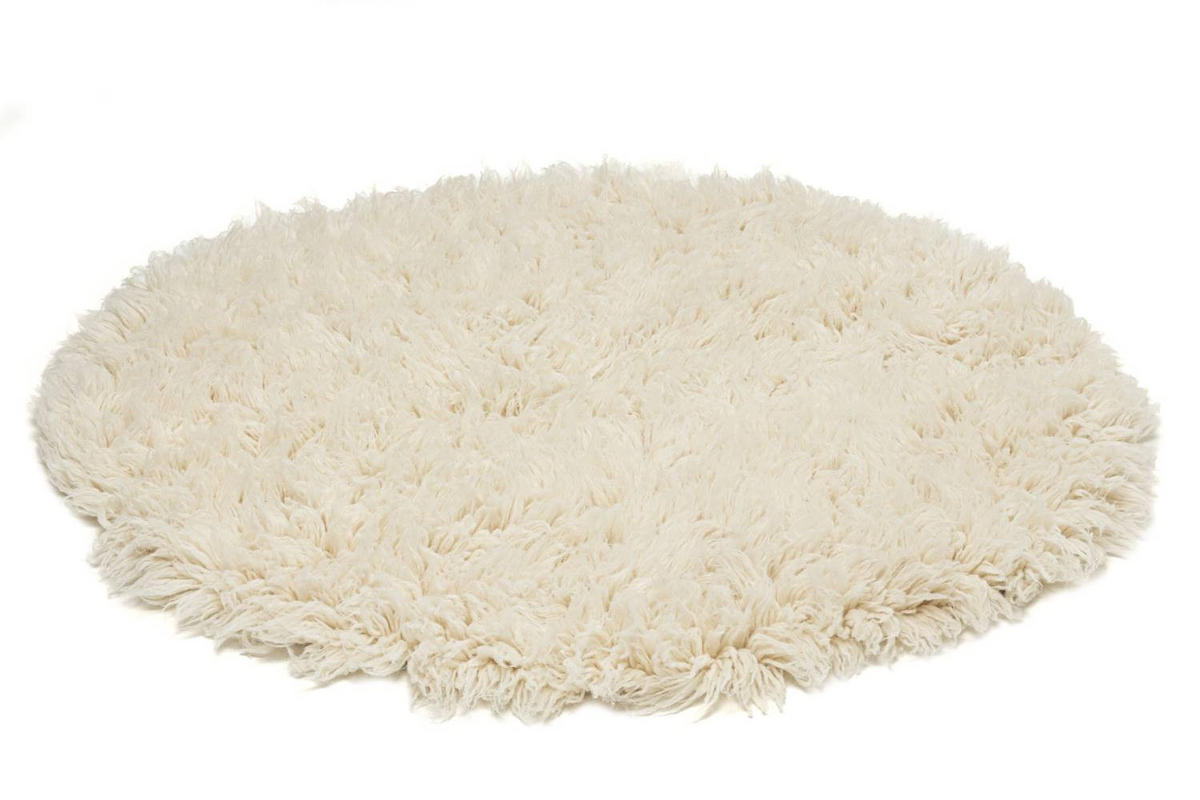 TEPPICH Luxus Flokati 2500 150x150 cm - Champagner, Textil (150/150cm) - Rug and Roll