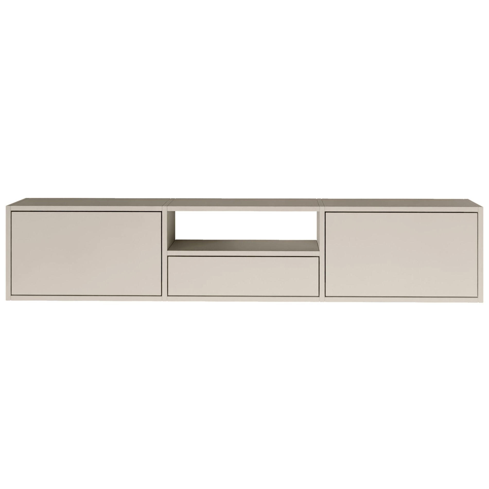TV-LOWBOARD Framme hängend, 3 Klappen und Ablage, Kaschmir, 150/30/30 cm - Kaschmir, Holzwerkstoff (150.1/30/30cm) - Selsey