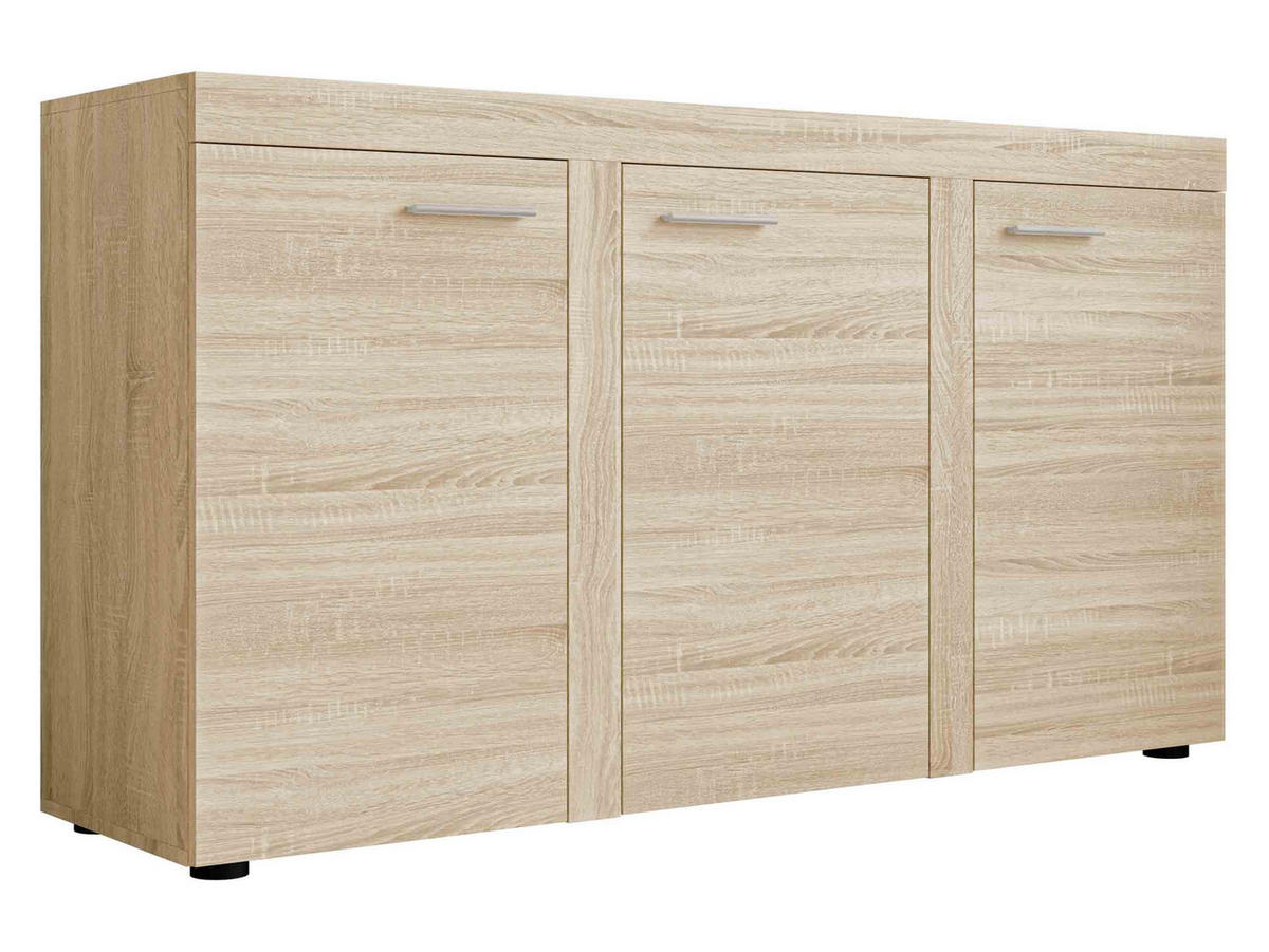 KOMMODE Rumba 3F2 - Sonoma Eiche, Holzwerkstoff (149/82/40cm) - MIRJAN24