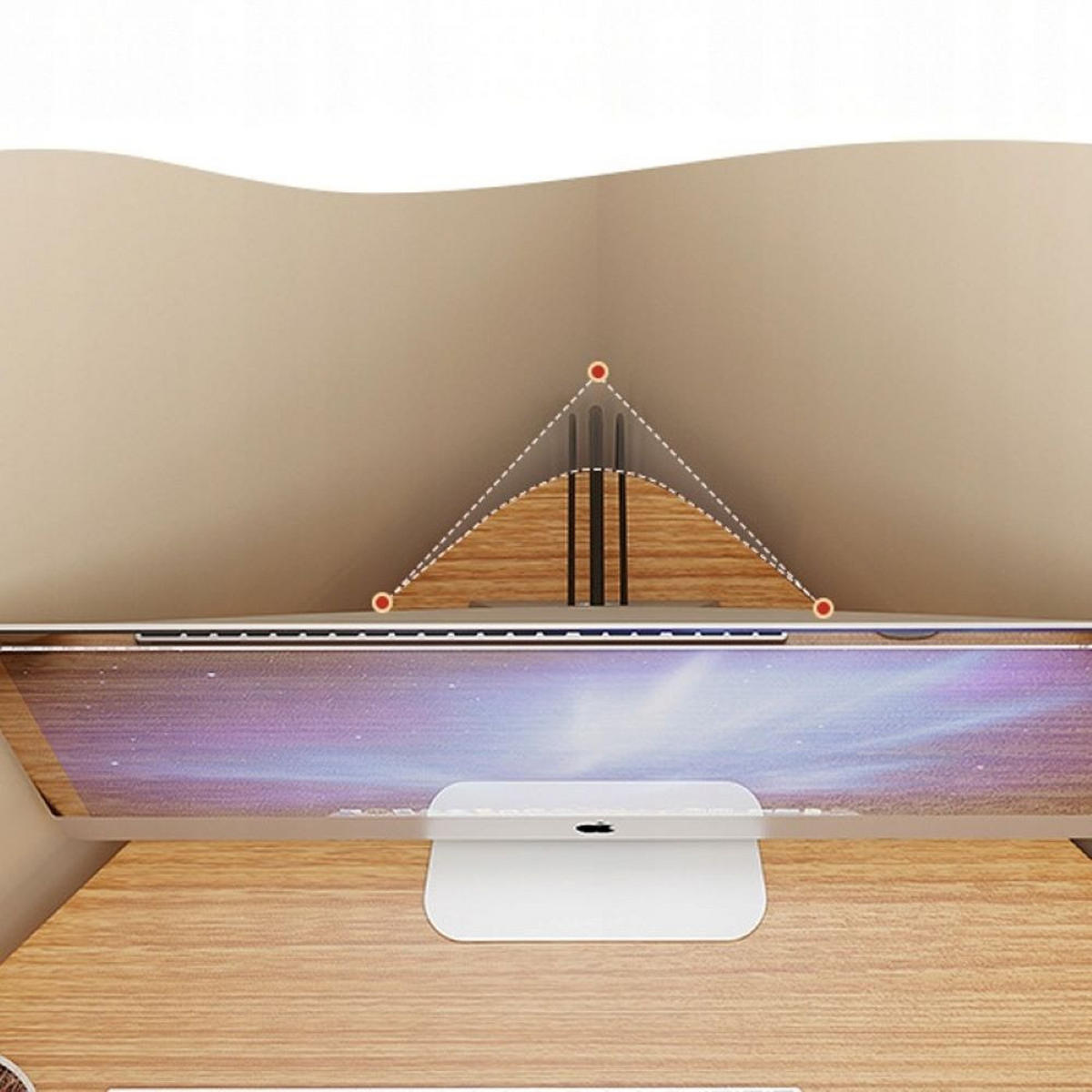 COMPUTERTISCH, weiß 80/75/80cm - Weiß, Holzwerkstoff (75/80/80cm) - MUVU