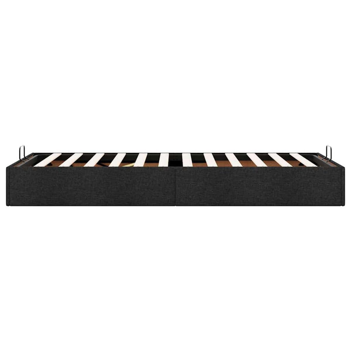 OTTOMAN-BETT Ohne Matratze Schwarz 100/200 Cm Stoff - Schwarz, Holzwerkstoff (100/200cm) - vidaXL