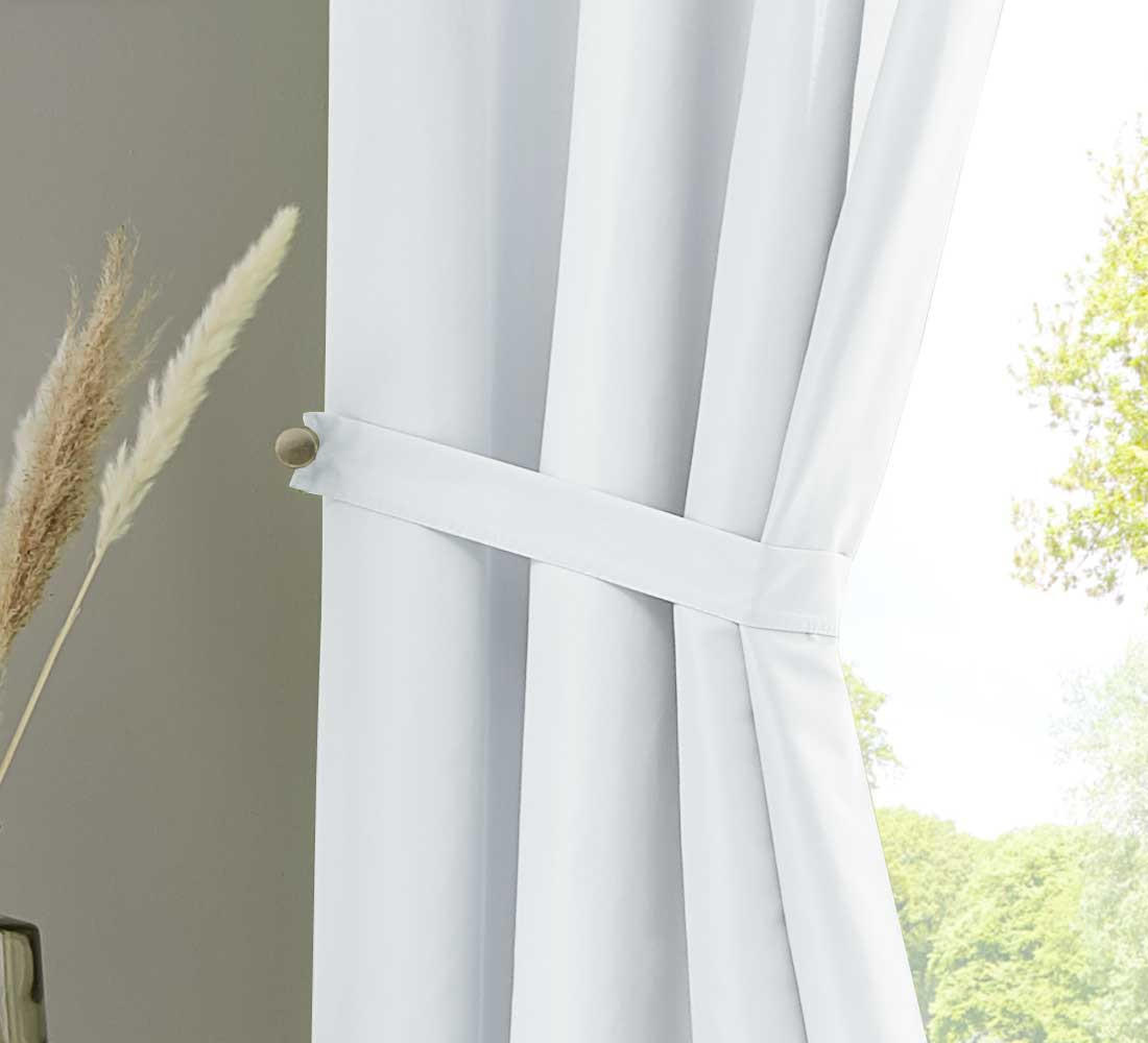 VORHANG BERLIN HxB 225x140cm Weiß - Weiß, Textil (140/225cm) - Gardinenbox