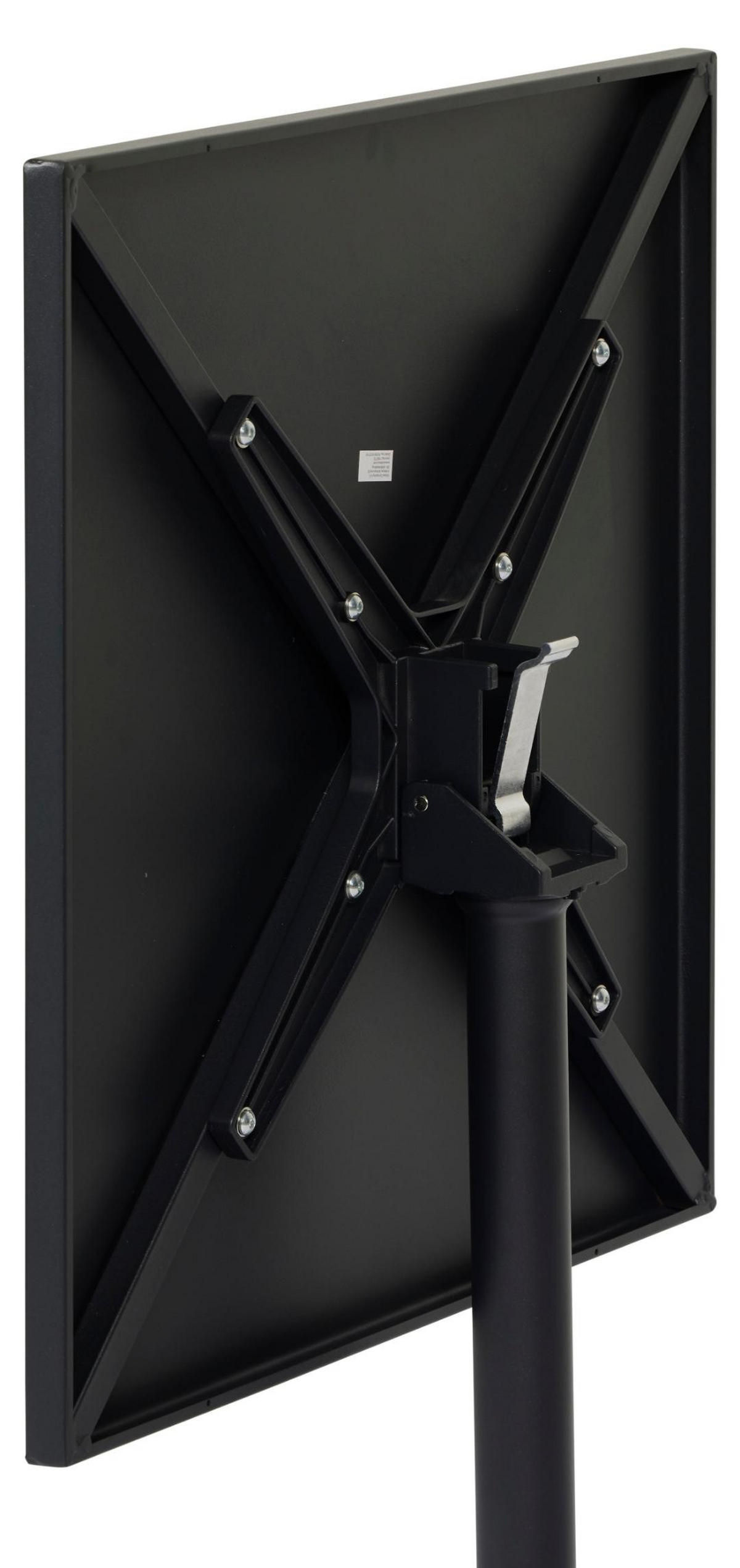 CAFÉTISCH, Adam, Schwarz, Stahl, 60 x 60 x 73 cm - Schwarz, Metall (60/60/73cm) - ebuy24