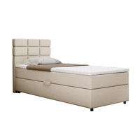 BOXBETT Reve 90 x 200 cm mit Bettkasten und Lattenrost ohne matratze - beige - Beige, Holz (90/200cm) - Homesy