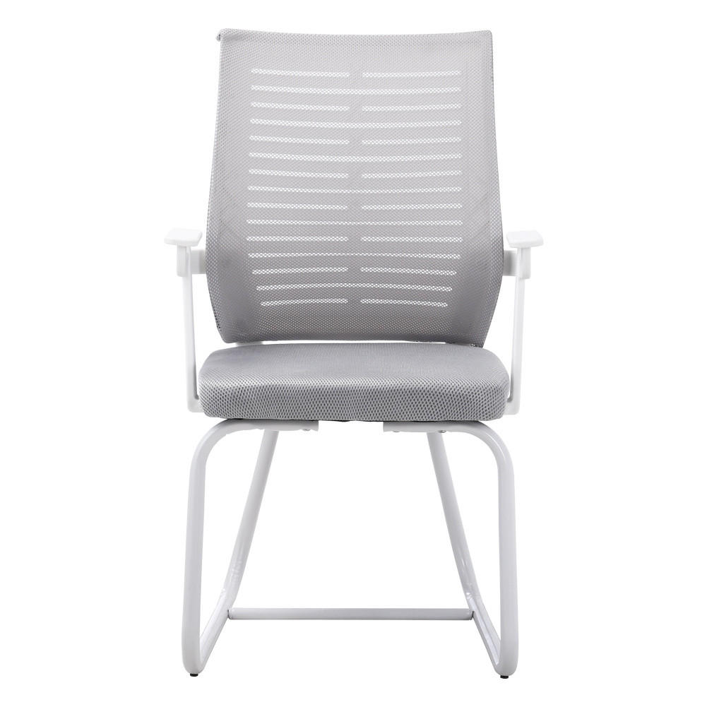 BÜROSTUHL 58/55/93 cm Ergonomisch Metall Grau - Weiß/Grau, Kunststoff/Textil (58/93/55cm) - Livingandhome