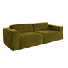 SOFA NELE Gelb - Gelb/Schwarz, Textil (234/71/96cm) - KAWOLA