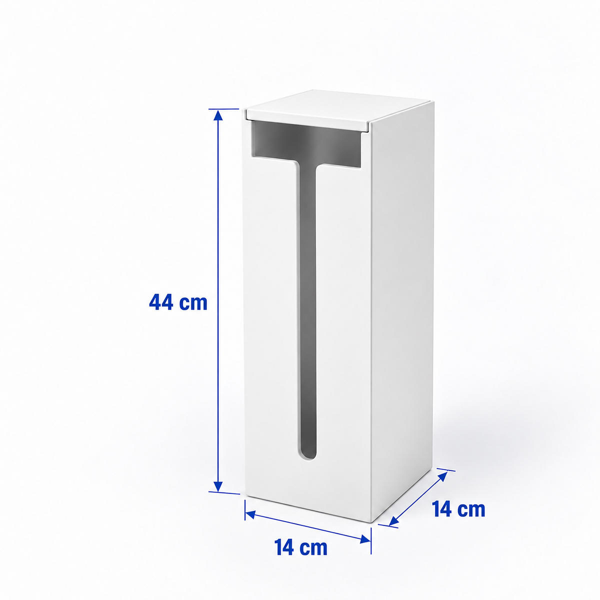 TOILETTENPAPIERHALTER Weiß MDF für 4 Rollen - Weiß, Holzwerkstoff (14/44/14cm) - Relaxdays