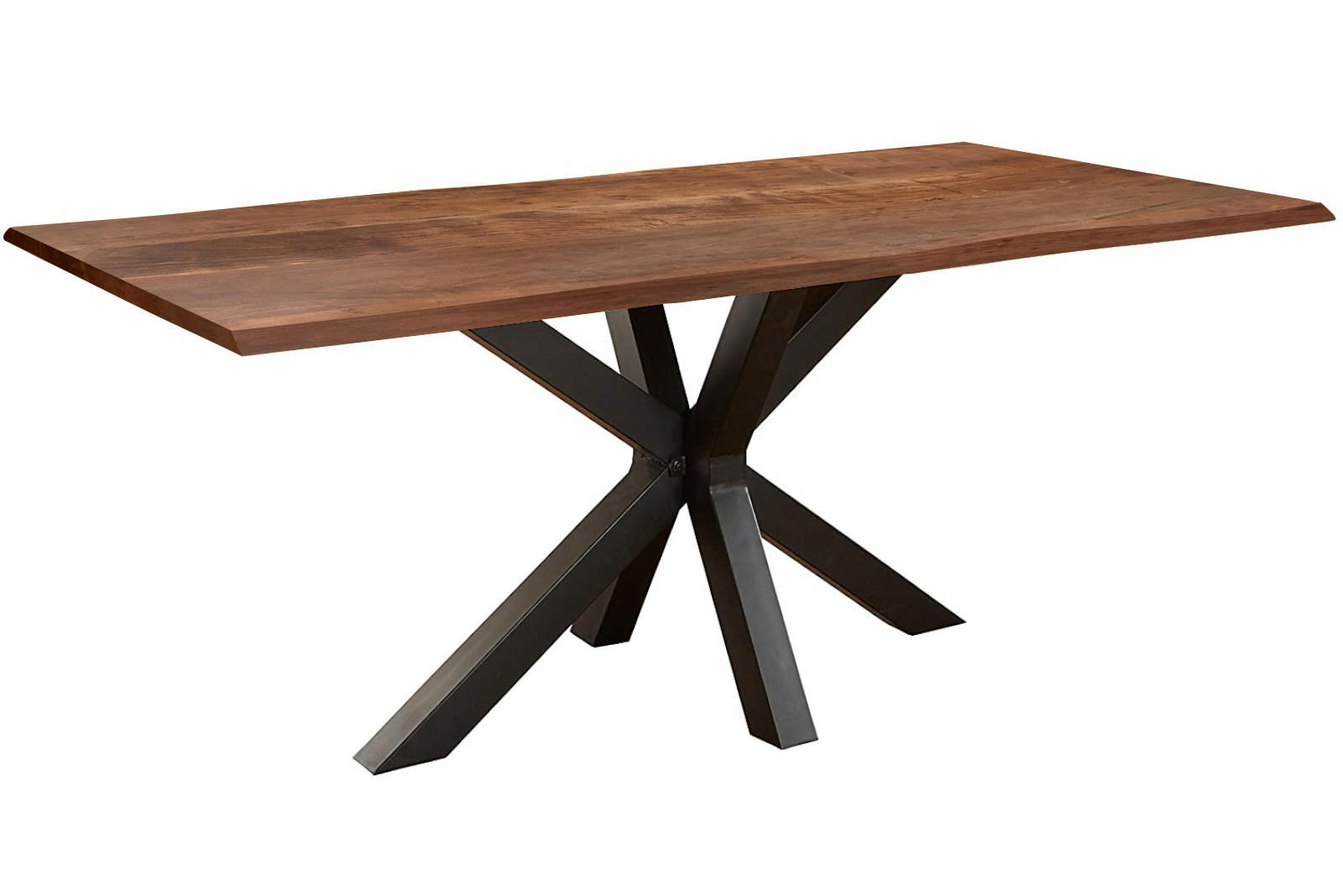 ESSTISCH SPYRO - Schwarz/Braun, Holz/Metall (100/240/76cm) - SAM