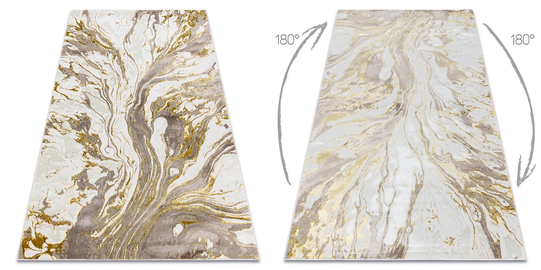 TEPPICH Bliss 160/220 cm - Goldfarben, Textil (160/220cm) - rugsX