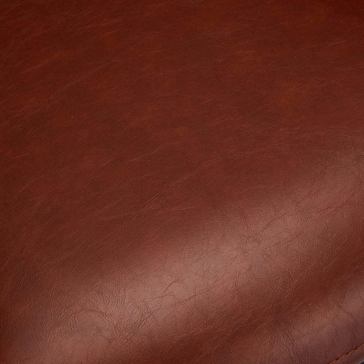 ARMLEHNSTUHL-SET 4 Stück in Kunstleder Cognacbraun - Schwarz/Braun, Textil/Metall (59/89/64cm) - Furnhouse