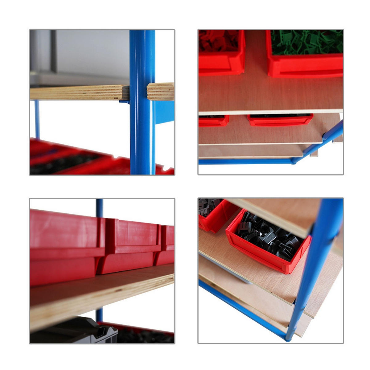 ETAGENWAGEN mit 5 Etagen 186x111X50cm Traglast 400kg Lichtblau - Blau, Metall (50/111/186cm) - PROREGAL