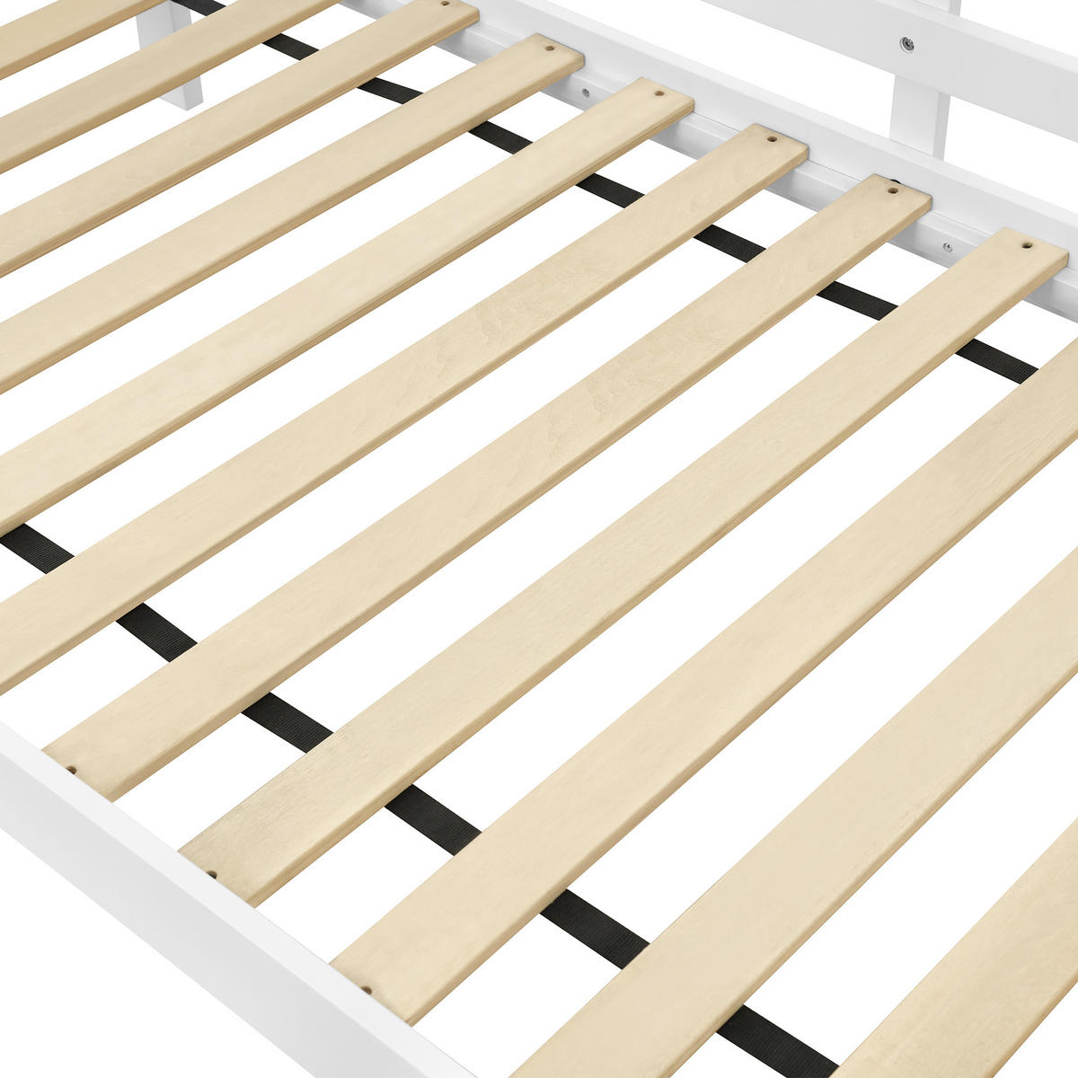 ETAGENBETT 90/200 cm & 90/200 cm in Weiß Kinderbett mit Leiter und Absturzsicherung im schlichten Design - Weiß, Holzwerkstoff (90/200cm) - STILVORA