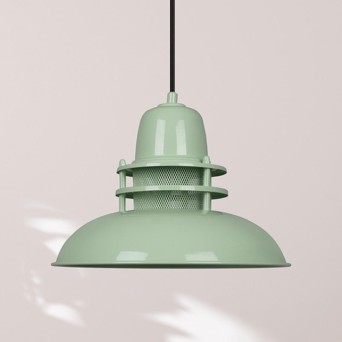 PENDELLEUCHTE Leuchtturm 34/24 - Mintgrün, Metall (34/34/24cm) - Bamyum
