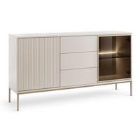 KOMMODE Kaschmir SANTI Mit Lamellen KSZ154 - Kaschmir/Beige, Holzwerkstoff (154/83/39cm) - Sepro Meble