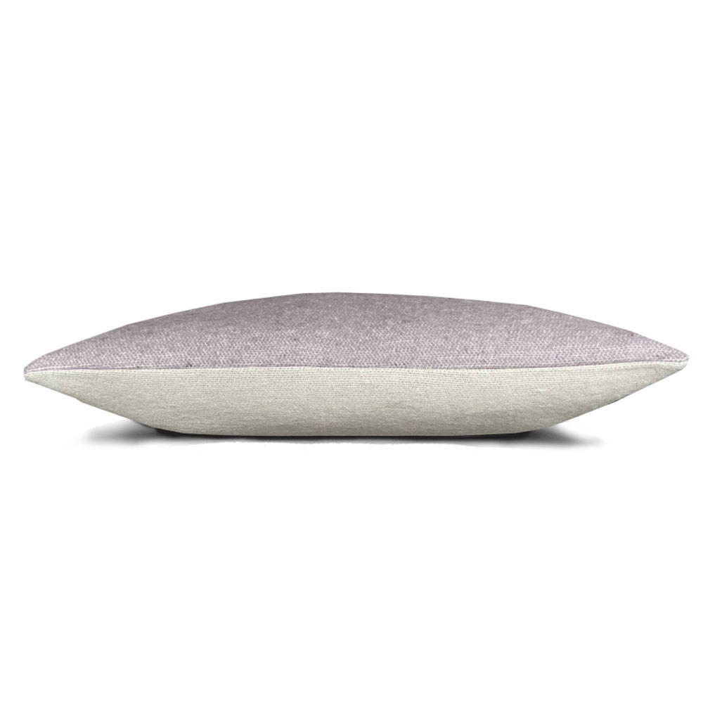 WOLLKISSEN recycelte Wolle Doppelseitig Violett 35x60 - Violett, Textil (60/35/12cm) - Malagoon