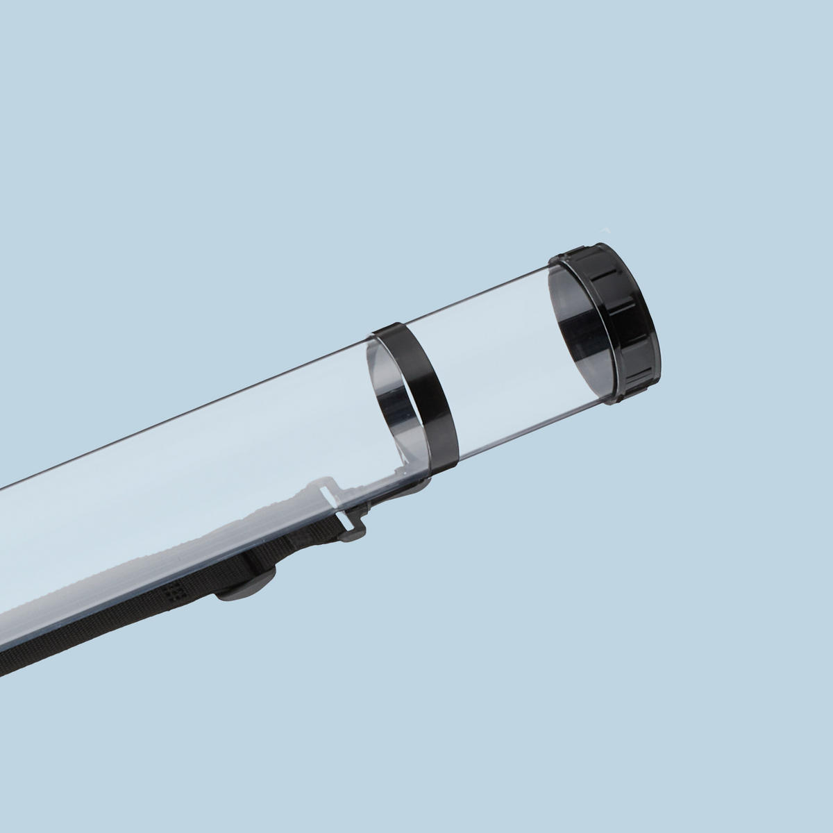 PLAGÁTOVÁ rúrka - priehľadné, plast (7.5/64/7.5cm) - Relaxdays