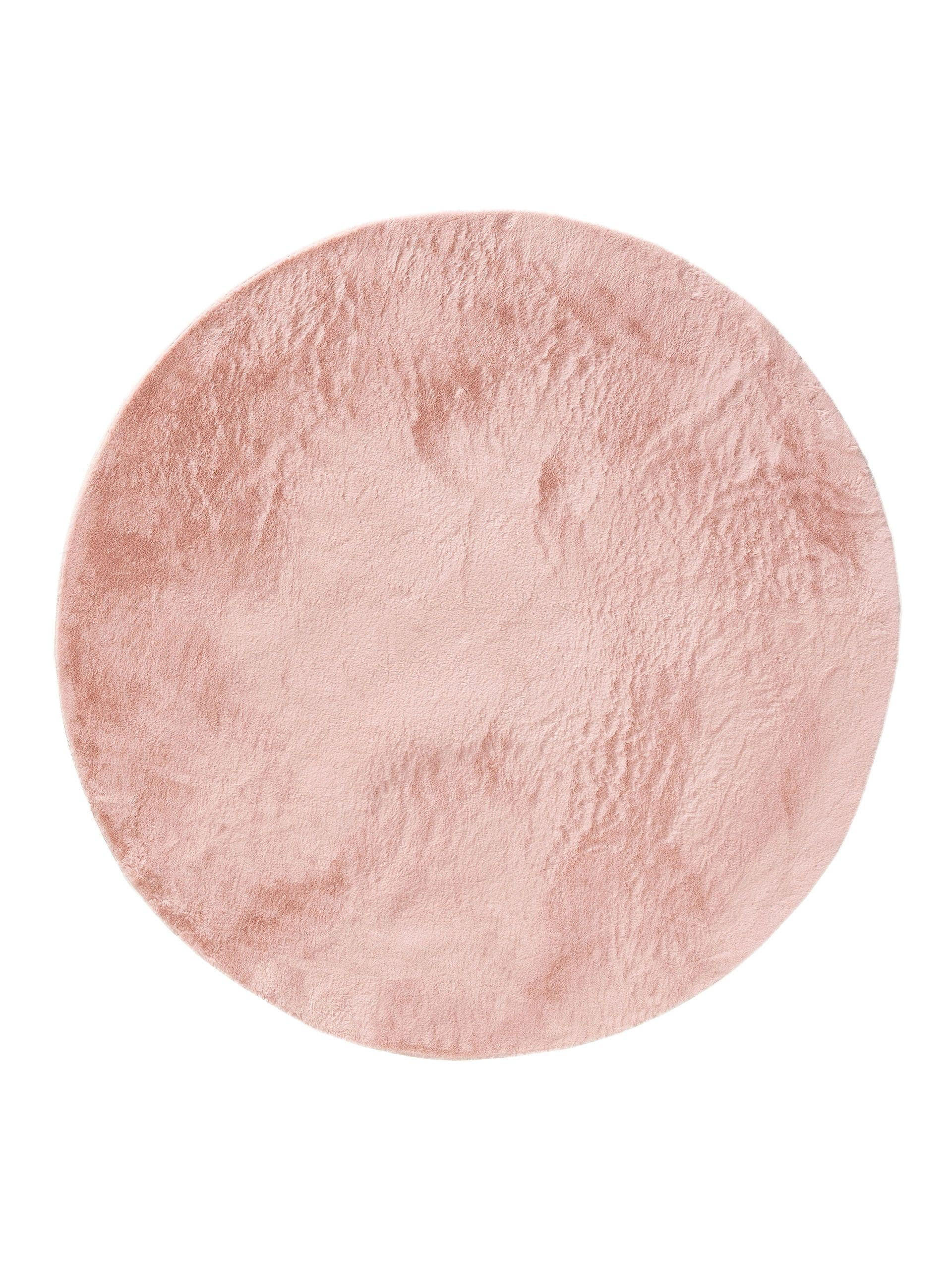 KUNSTFELLTEPPICH Furry Rosa ø 200 cm rund - Rosa, Kunststoff (200/200cm) - benuta