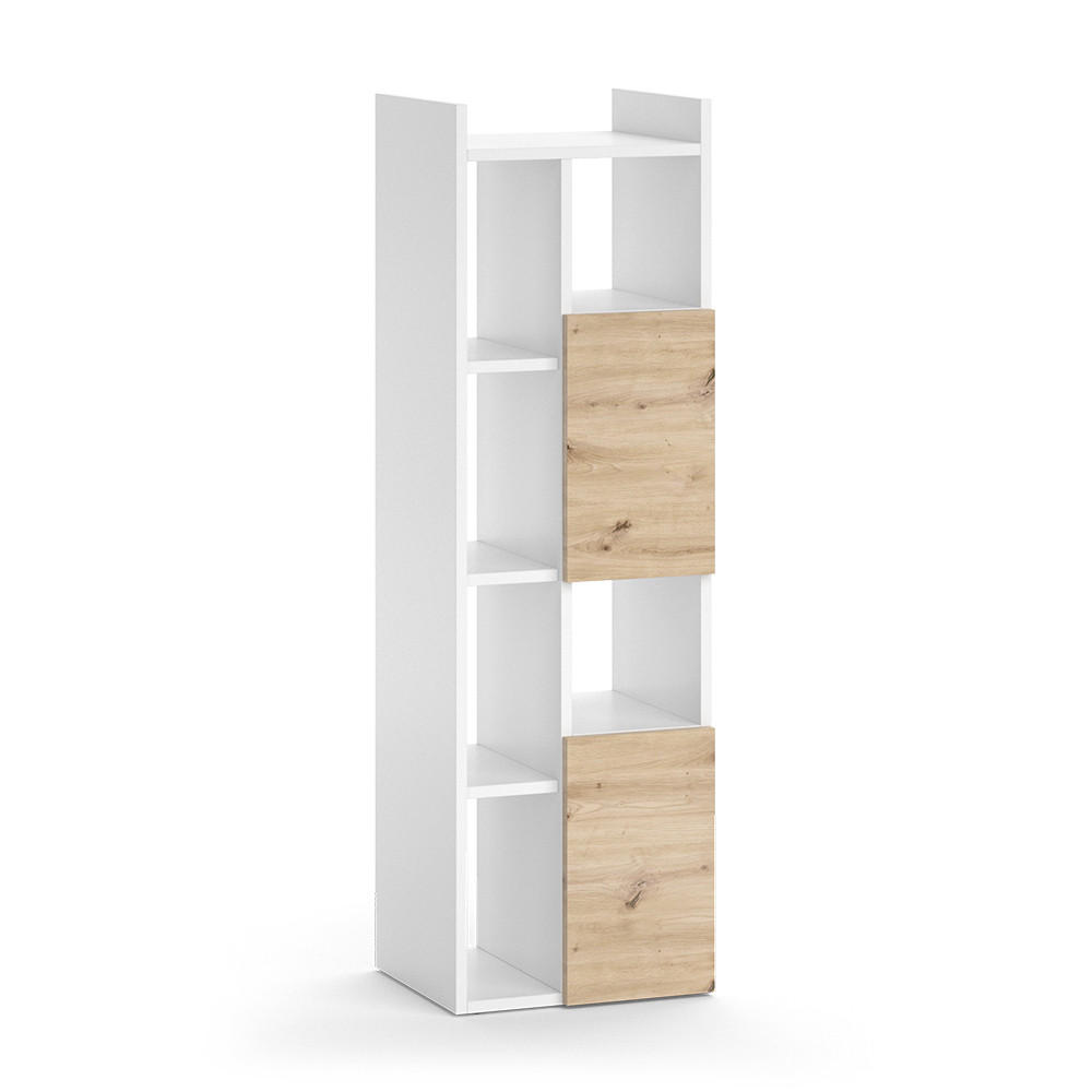 BADSCHRANK Alf Weiß 36 x 117 cm mit 2 Schubladen - Weiß, Holzwerkstoff (36/117/36cm) - Vicco