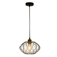ZÁVĚSNÁ lampa Duffy 25/25/15cm - černá, kov (25/25/15cm) - Nettlife