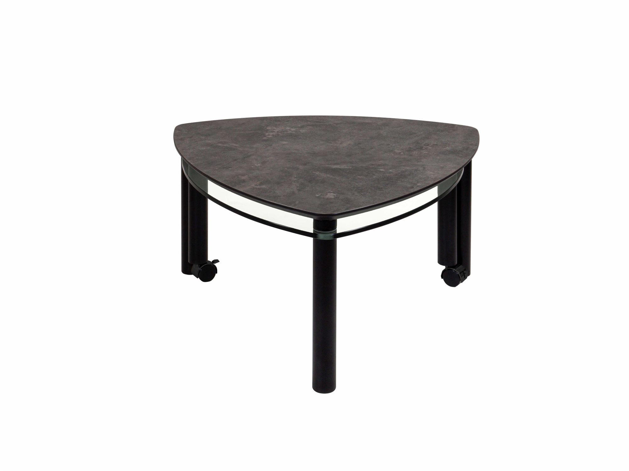 58aufmkessel Couchtisch Transparent, Schwarz 80x80x80 cm