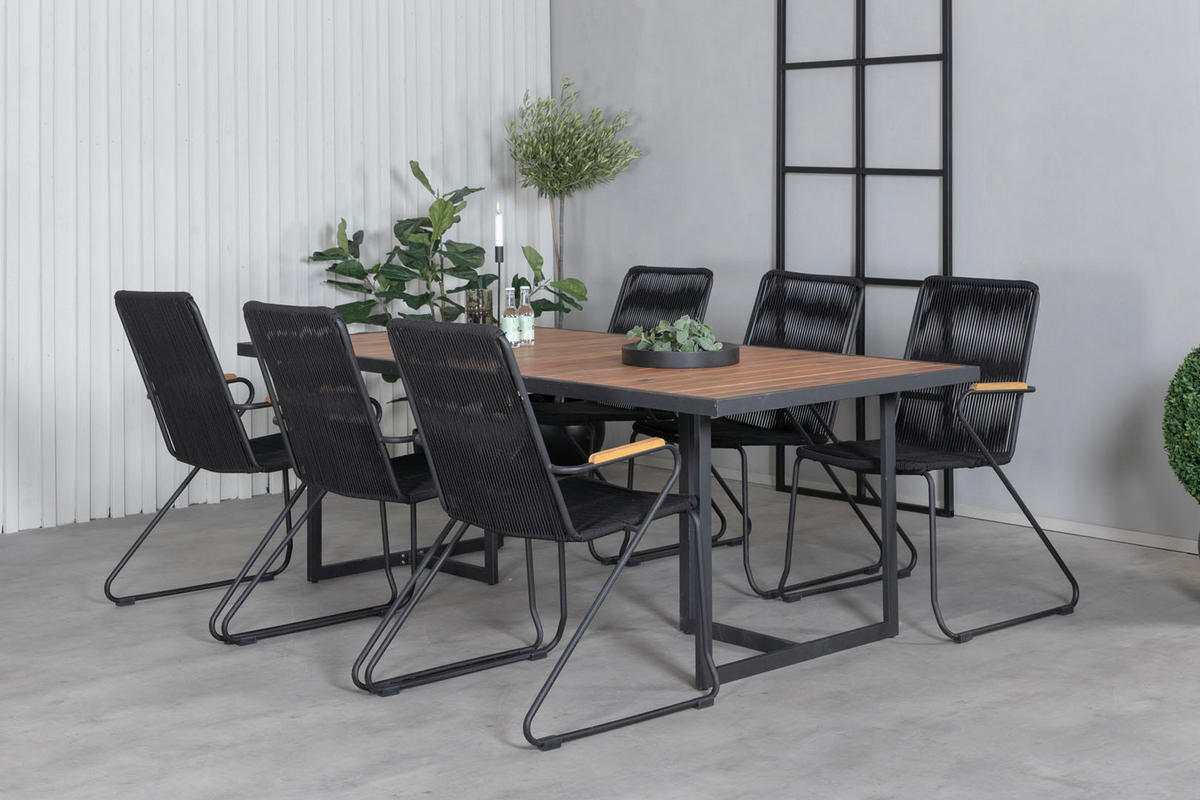GARTENTISCH Teak Dekor - Teakfarben, Holzwerkstoff (200/100/75cm) - ebuy24
