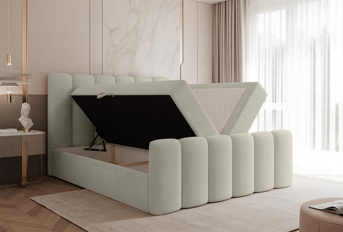 BOXBETT Perrone 200x200 cm, Beige - Beige, Textil (200/200cm) - Fedve