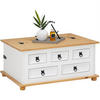 TRUHENTISCH TEQUILA - Weiß/Braun, Holz (72/92/44cm) - IDIMEX