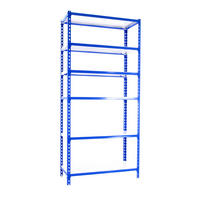 SCHWERLASTREGAL Giant Metal Shark HxBxT 250 x 90 x 30 cm Fachlast 180 kg Blau-Weiß - Blau, Metall (90/250/30cm) - PROREGAL