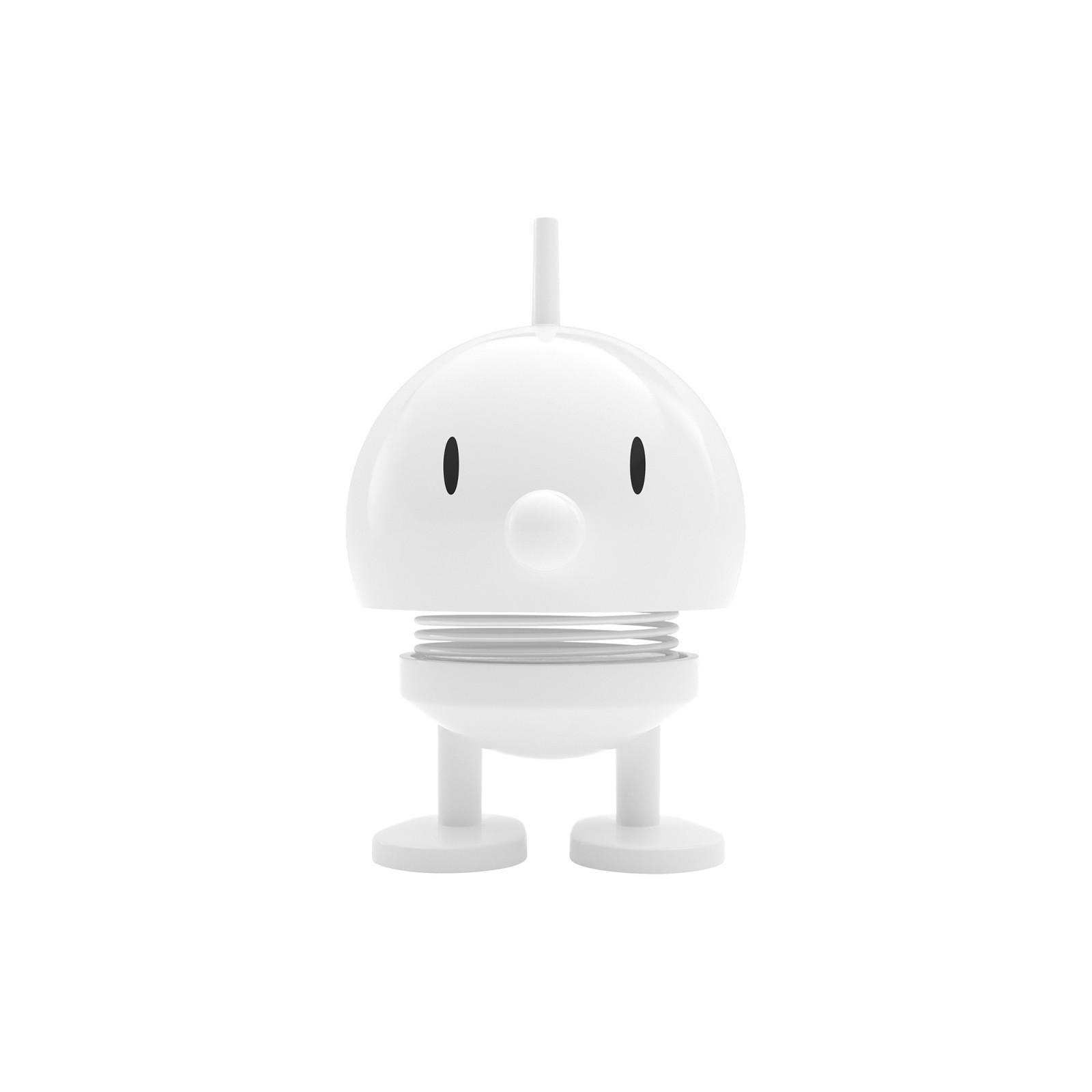 DEKOFIGUR Bumble S weiß 7,6 cm - Weiß, Kunststoff (5.8/7.6/5.8cm) - Hoptimist