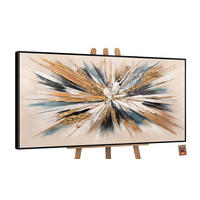GEMÄLDE Impuls Schattenfugenrahmen Schwarz 100x50 cm - Schwarz, Holz (100/50cm) - YS-art gallery