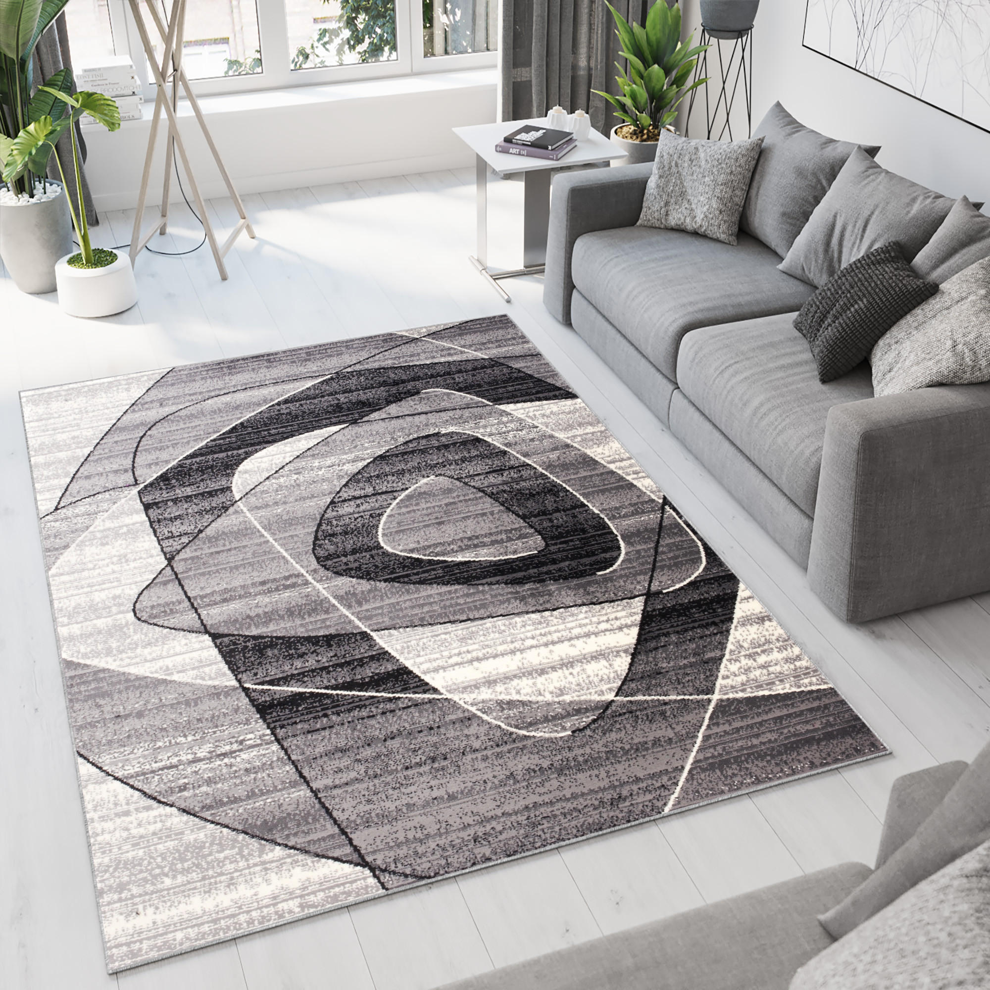 TEPPICH DREAM Dunkelgrau 130/190 cm - Dunkelgrau, Textil (130/190cm) - Tapiso