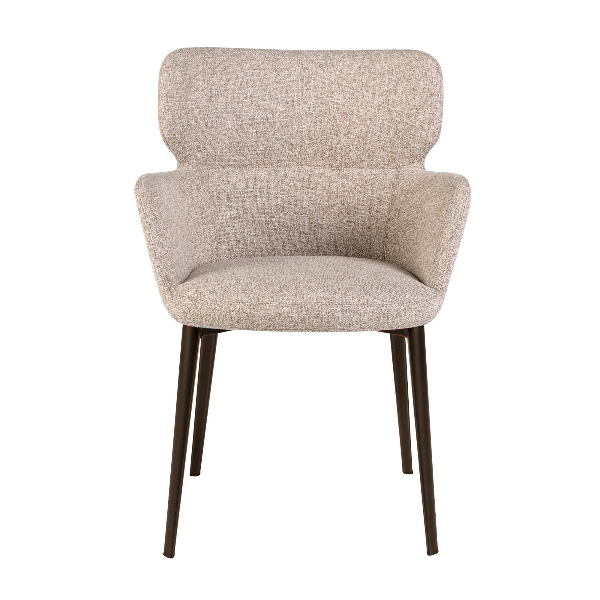 STUHL Braun marmoriert Metallbraun 58/59/80 cm - Braun, Textil (58/80/59cm) - ANGEL CERDA