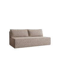 SCHLAFSOFA Mit Bettkasten DUO Stoff Verita Warmbeige - Cappuccino, Holz/Kunststoff (198/89/90cm) - Kaiser Möbel