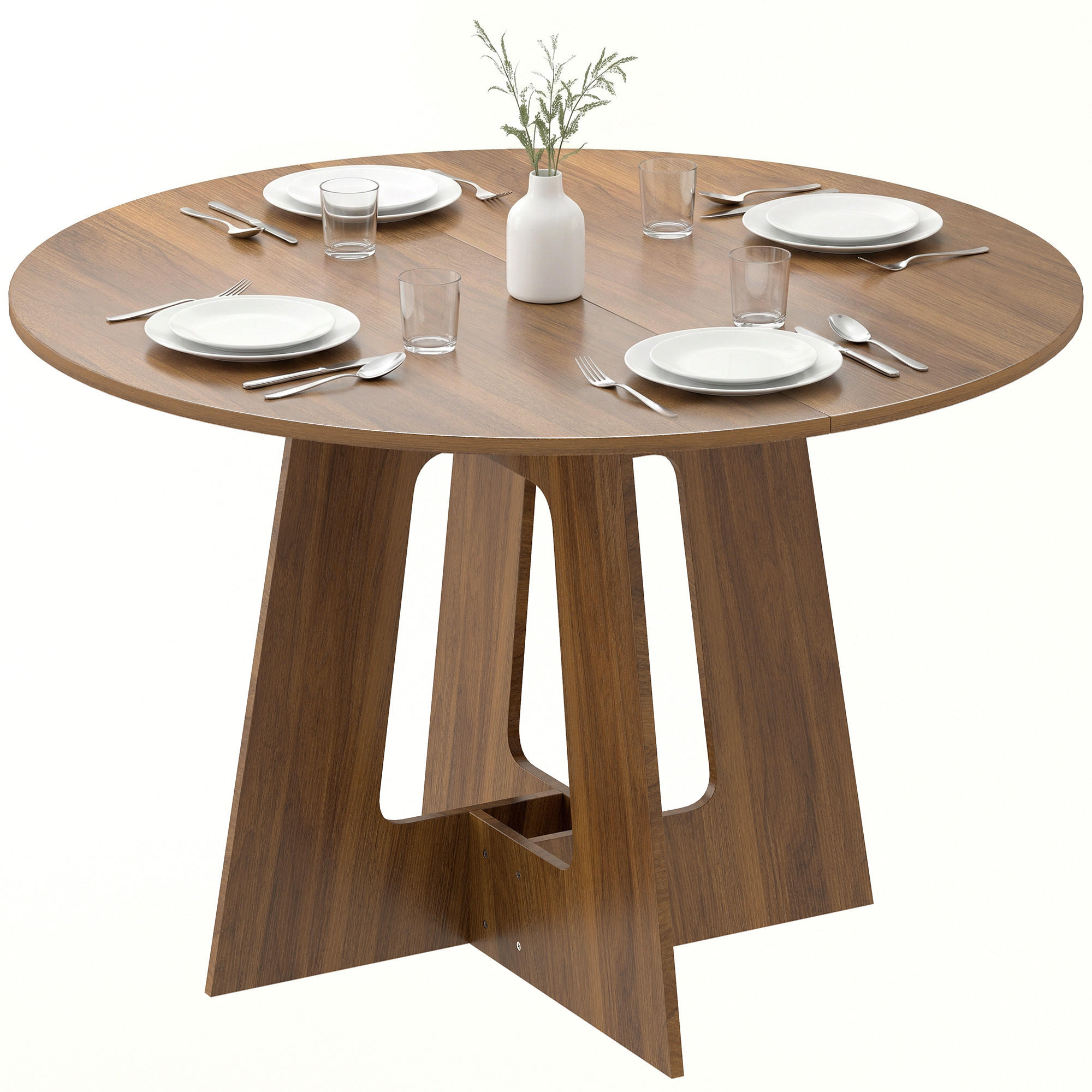 ESSTISCH Braun 1 Stück - Braun, Kunststoff (110/110/73.5cm) - GiPP