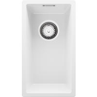 SPÜLBECKEN London Slim, 2-er set Weiß 26/47 cm 1 Becken + Ablauf-Set ab 30er Unterschrank - Chromfarben/Weiß, Kunststoff (26/20/47cm) - Primagran