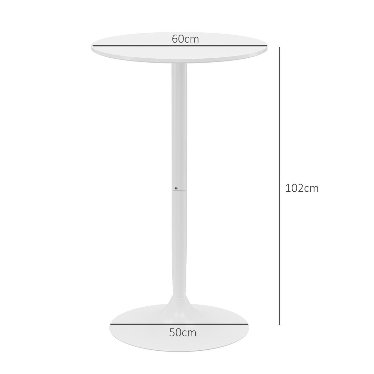 BARTISCH Weiß 60.0/60.0/102.0cm - Weiß, Holzwerkstoff (60/60/102cm)