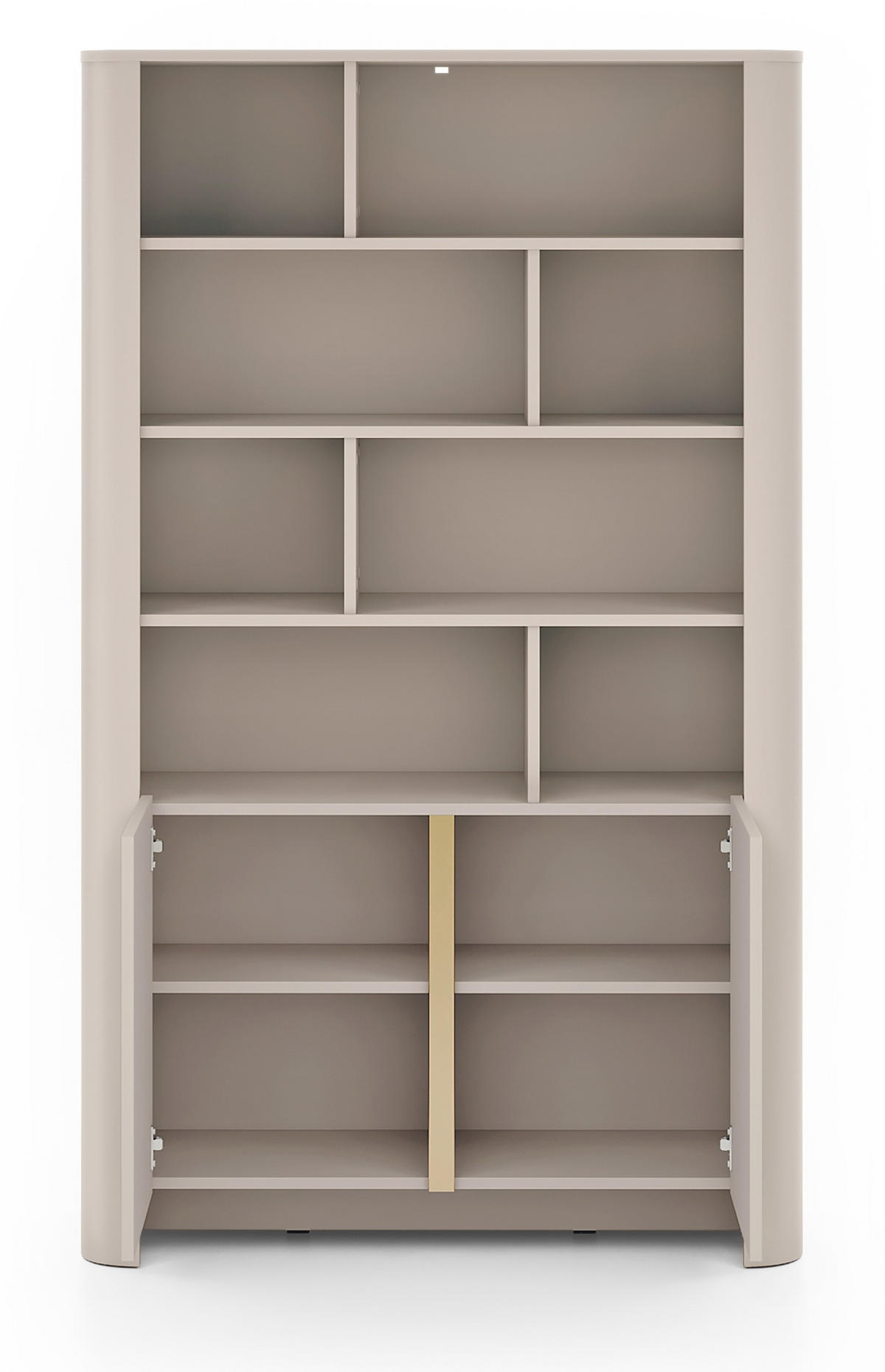 BÜROREGAL 100 cm 2 Türen Mezzano, Kaschmir - Kaschmir, Holz (103/170/39cm) - Emporius