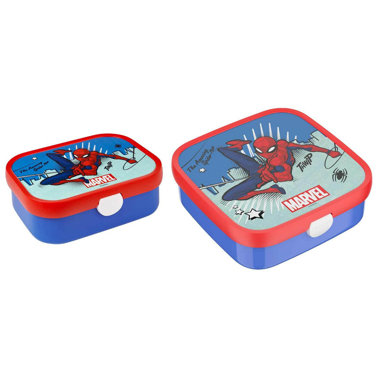 BROTDOSEN-SET Campus (2025) Spiderman 2er Set - Blau/Rot, Kunststoff (1/1/1cm) - Mepal